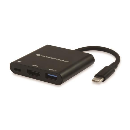 CONCEPTRONIC ADATTATORE DA USB-C 3.1 A HDMI USB USB-C PD NERO